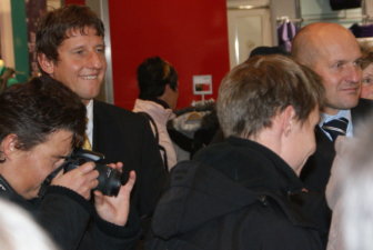 Michael Scholze (links) vom Oberlausitzer Kurier