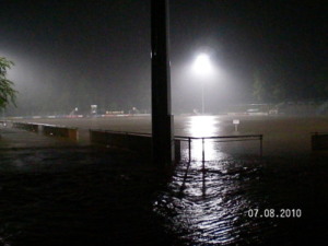 07.08.2010 - Flut im Stadion Müllerwiese und im Spreetal