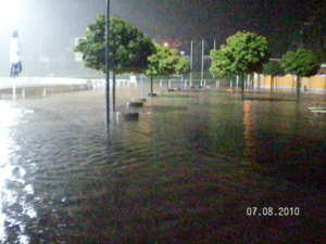 07.08.2010 - Flut im Stadion Müllerwiese und im Spreetal