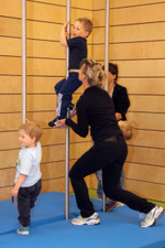 Trainingseinheit bei den Vorschulkindern