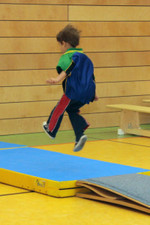 Trainingseinheit bei den Vorschulkindern