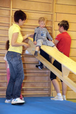 Trainingseinheit bei den Vorschulkindern