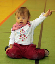 Trainingseinheit bei den Vorschulkindern