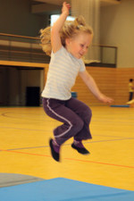 Trainingseinheit bei den Vorschulkindern