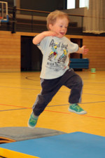 Trainingseinheit bei den Vorschulkindern