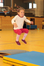 Trainingseinheit bei den Vorschulkindern