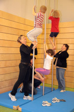 Trainingseinheit bei den Vorschulkindern