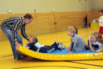 Trainingseinheit bei den Vorschulkindern
