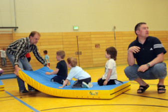 Trainingseinheit bei den Vorschulkindern