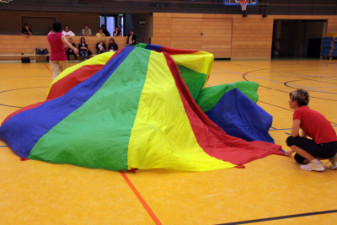 Trainingseinheit bei den Vorschulkindern