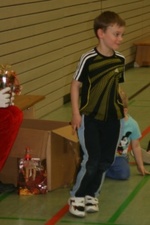 Weihnachtsmann besucht die Vorschulkinder
