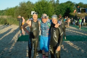 28.08.2016 KnappenMan – Silvio & Robert betreut von René beim ersten Langen - Bautzener Triathlon-Freunde