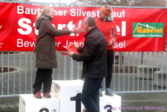 10,6 km: Spreetal, Zieleinlauf, Siegerehrung