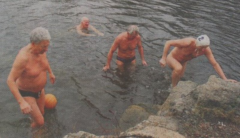 Eisbaden in Kubschütz