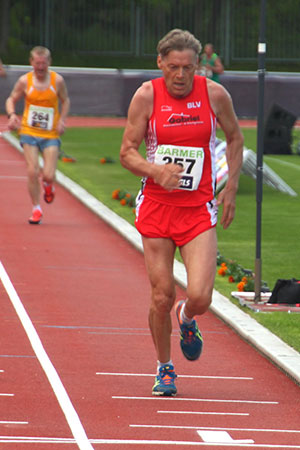 Deutsche Meisterschaften 10.000 m - Glückwunsch an Reinhard Petzold